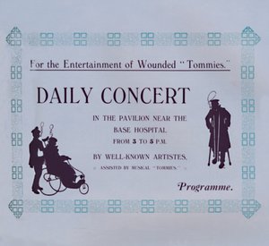 1917年的音乐会广告