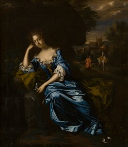 金斯顿伯爵夫人安-格里维尔（1632/3-1699）肖像，约 1680-99 年（布面油画） 作者 加勒特·莫菲