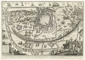 贝勒格-范-奥斯滕德, 1601 年
1601 年阿尔伯特大公对奥斯坦德城的包围和驱逐（标题见实物）