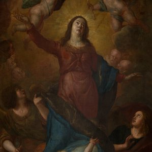教区教堂（Sint-Walburgakerk）。画作。加斯帕尔-德-克雷尔。1652 作者 加斯帕·德·克雷耶