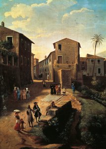 加斯帕尔-范-维特尔（1652或1653-1736）的《蒂沃利风景》，详细介绍 作者 加斯帕·范·威特尔