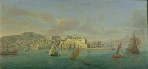 那不勒斯的景色 作者 Gaspar van Wittel
