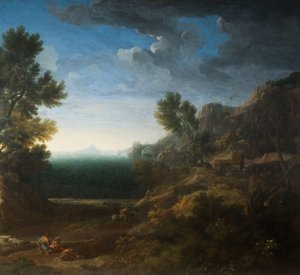 古典风景，1670年。
