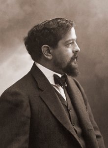法国作曲家（1862-1918）克劳德-德彪西--法国作曲家克劳德-德彪西（1862-1918）1908年的肖像--照片纳达尔。