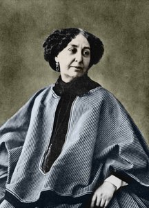 乔治-桑（Aurore Dupin，Baronne Dudevant）（1804-1876），法国作家，1865年左右由纳达尔拍摄。
