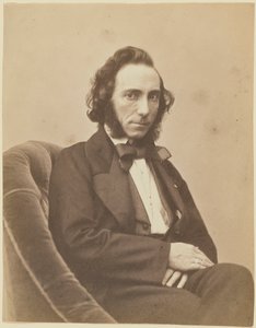 小提琴家和作曲家Ernesto Camillo Sivori 1815-1894的肖像，1854-1855年。
