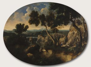 猎人岩石景观，约1635年