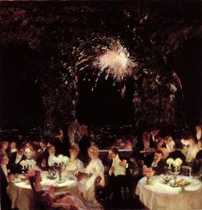 晚餐在赌场，c.1906