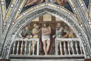 Ecce Homo Fresco by Gaudenzio Ferrari (1475 ca-1546) 1542 米兰，意大利圣玛丽亚感恩大教堂