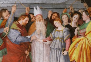 童贞女的婚姻 作者 高登齐·法拉利（Gaudenzio Ferrari）