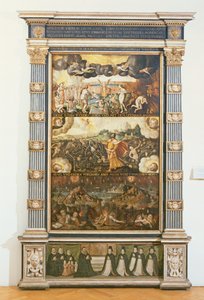 第六封印章开启，以西结的异象和最后的审判，1584年 作者 格但斯克学校