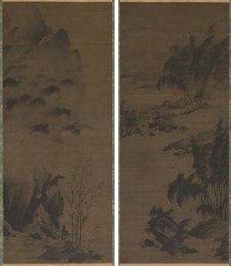 雨中竹；风中竹 作者 真嘎