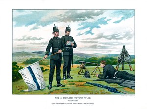 第1米德尔塞克斯维多利亚步枪（M1），摄于1890年。