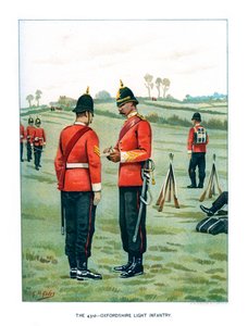 第1牛津郡第43轻步兵团，建于1890年。