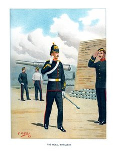 皇家炮兵队，c1890年。