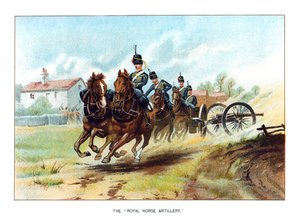 皇家骑兵炮兵团，约建于1890年。