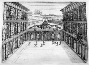 城堡和花园设计，1664年 作者 乔治·安德里亚斯·博克勒