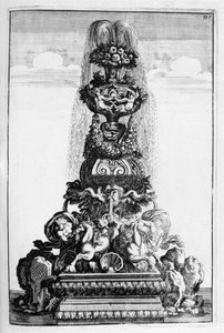 喷泉设计，1664年 作者 乔治·安德里亚斯·博克勒