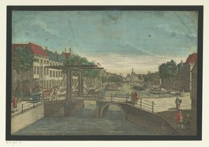 海牙 Bierkade 的景观 作者 Georg Balthasar Probst (可能)