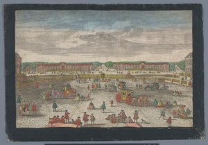 凡尔赛宫马厩景观
Gesicht der Ställe zu Versalien, taken von dem zweiten Gitter（标题见实物）