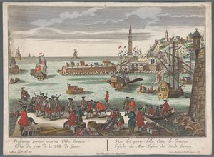 热那亚港口的景色 Gesicht des Meer Hafens der Stadt Genoa（物体上的标题） 海港景观（系列标题）