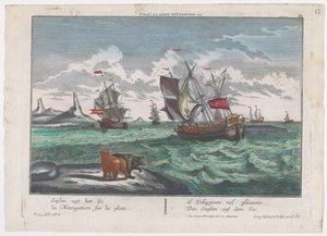 冰海上的帆船
Das Seeglen auf dem Eis（物上标题）
格陵兰岛附近捕鲸（系列标题）