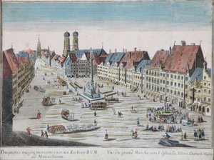窥视箱图片 慕尼黑玛丽恩广场 Z 作者 乔治·巴尔塔萨·普罗布斯特（Georg Balthasar Probst）