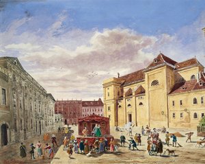 维也纳弗莱永的景色 作者 乔治·巴尔塔萨·普罗布斯特（Georg Balthasar Probst）