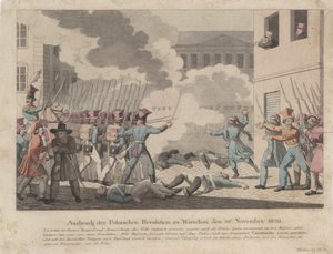 1830年11月在华沙爆发波兰革命 作者 乔治·本尼迪克特·旺德（Georg Benedikt Wunder）
