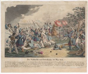 1831年5月26日，奥斯特罗莱卡战役 作者 乔治·本尼迪克特·旺德（Georg Benedikt Wunder）