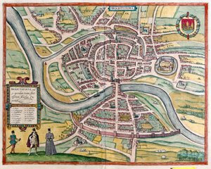 布里斯托尔--大不列颠，载于格奥尔格-布劳恩撰写的《Civitates Orbis Terrarum》，科隆，1617 年