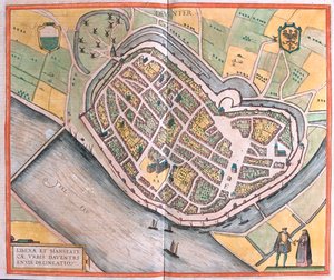 荷兰德文特--格奥尔格-布劳恩（Georg Braun）1617 年在科隆创作的 "Civitates Orbis Terrarum "中的作品