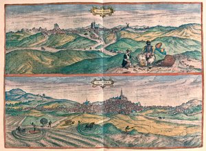 马尔切纳--西班牙加泰罗尼亚奥苏纳--载于格奥尔格-布劳恩 1617 年科隆作品《Civitates Orbis Terrarum》中 作者 乔治·布劳恩
