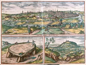 法国蒙彼利埃、图尔和普瓦捷--载于格奥尔格-布劳恩的《Civitates Orbis Terrarum》，科隆，1617 年 作者 乔治·布劳恩