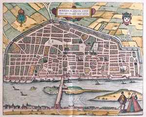 奥尔良--法国，载于格奥尔格-布劳恩所著《Civitates Orbis Terrarum》，科隆，1617 年