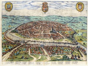 塞维利亚的平面图和景观，1579年至1590年