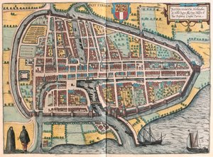 荷兰鹿特丹 - 格奥尔格-布劳恩（Georg Braun）1617 年创作的 "Civitates Orbis Terrarum"，科隆