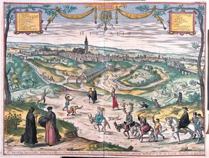 西班牙塞维利亚--载于格奥尔格-布劳恩 1617 年创作的 "Civitates Orbis Terrarum"，科隆