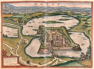 匈牙利塔塔--载于格奥尔格-布劳恩所著的《Civitates Orbis Terrarum》，科隆，1617 年 作者 乔治·布劳恩