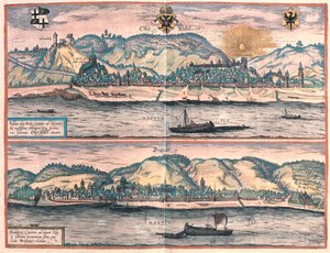 Vosavia (Ficelia) Oberwesel - 德国博帕德 - 载于 Georg Braun 1617 年创作的《Civitates Orbis Terrarum》，科隆 作者 乔治·布劳恩