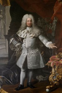 瑞典国王腓特烈一世，约1720年（布面油画） 作者 乔治·恩格哈特·施罗德