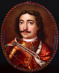 1672-1725年彼得一世大帝的肖像。 作者 乔治·弗里德里希·丁林格