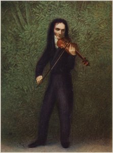 Niccolo Paganini的肖像