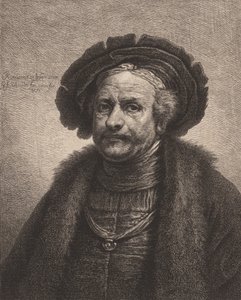 伦勃朗的自画像，1771年。