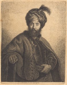 波斯人 作者 Georg Friedrich Schmidt 模仿 Rembrandt van Rijn