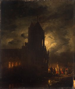 夜间游行 作者 乔治·吉利斯·范·哈嫩（Georg Gillis van Haanen）