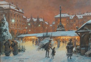 Christkindlmarkt, 1922年。
