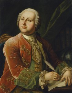 米哈伊尔-罗蒙诺索夫（Mikhail Vassilievitch Lomonossov）（1711-1765 年）的肖像 par Anonymous，18 世纪下半叶 d