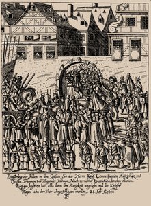 费特米尔奇的崛起。1616年2月28日在法兰克福重新接纳犹太人，约1616-1617。 作者 乔治·凯勒