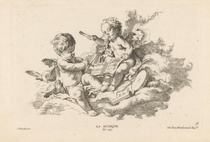 音乐
La Musique（物品上的标题）
Livre des Arts（系列名称） 作者 约翰·格奥尔格·赫特尔（一）